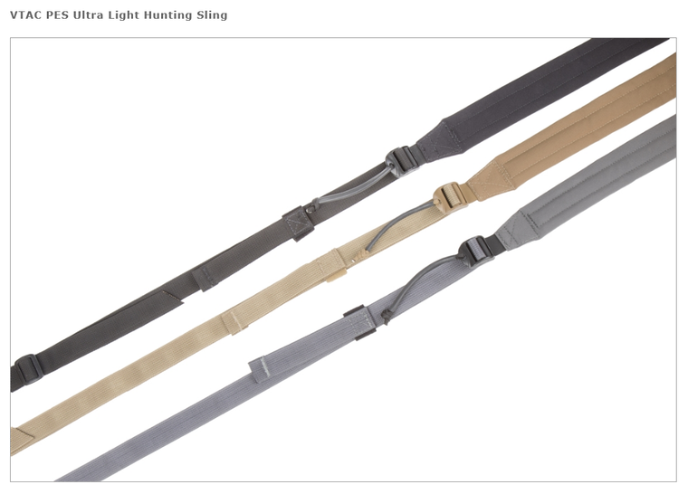 Viking Tactics™ PES Ultra Light Hunting Sling w/Plastic Adjustment Buckle - BLACK