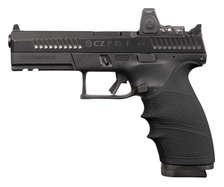 Hogue® HandAll Beavertail Grip Sleeve CZ P-10 F - BLACK RUBBER