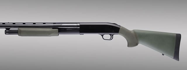 Hogue® Mossberg 500 20 Gauge OverMolded Shotgun Stock kit with forend - OD GREEN
