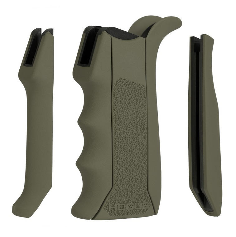 Hogue® AR-15 / M16: Modular OverMolded Rubber Grip - OD Green 