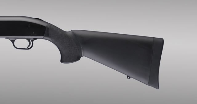 Hogue® Mossberg 500 OverMolded Shotgun Stock 12" L.O.P. (12, 16, and 20 Gauge) - BLACK