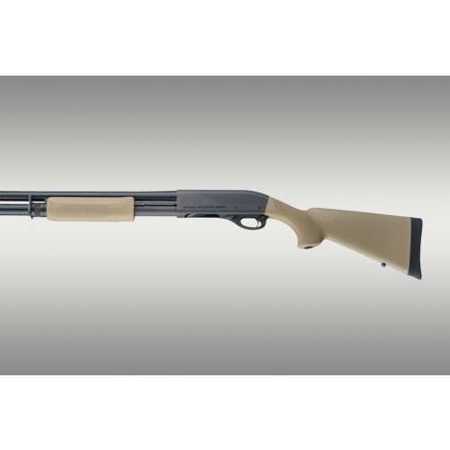 Hogue® Rem 870 12 Gauge OverMolded Shotgun Stock Kit w/Forend - FLAT DARK EARTH
