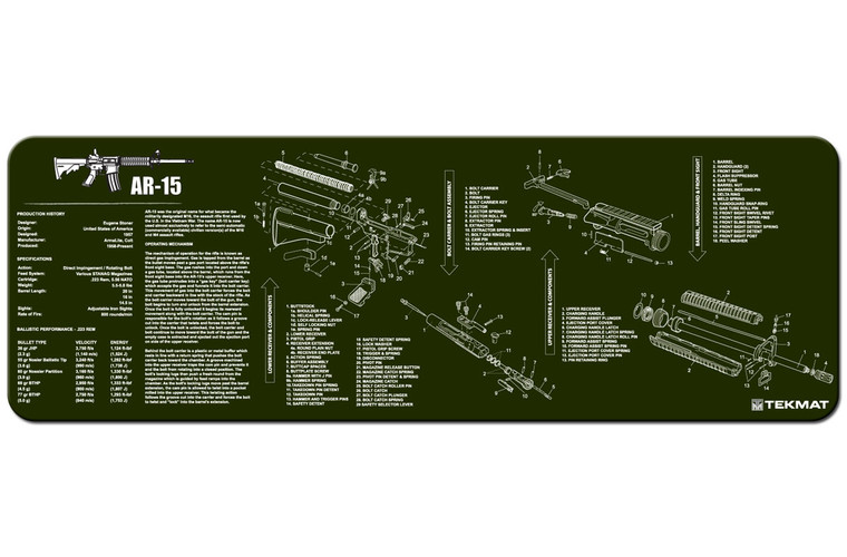 TekMat® Rifle and Shotgun Mat - AR-15 OD