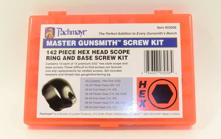 Pachmayr® Master Gunsmith 142-PC Hex Head Ring & Base Screw Kit