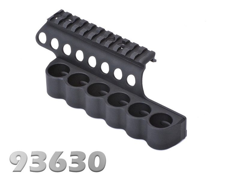 Mesa Tactical™ SureShell Carrier and Rail for Moss 500 (6-Shell, 12-GA, 4-1/2")