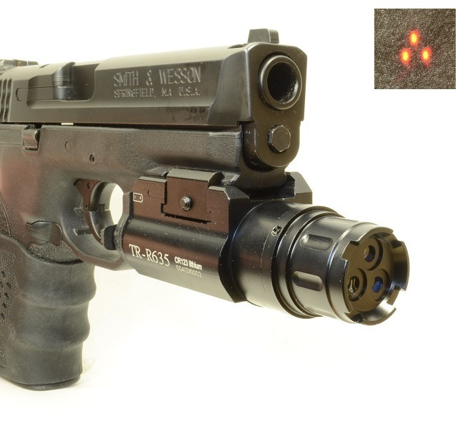 LaserSpeed™ XL-TR-L-R635 Tri-Beam Predator Red Laser