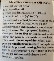 Mediterranean Oil Brie Recipe