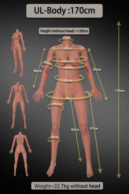 163cm Natural skin -New Silicone Light Weight TDF Community Test Program 