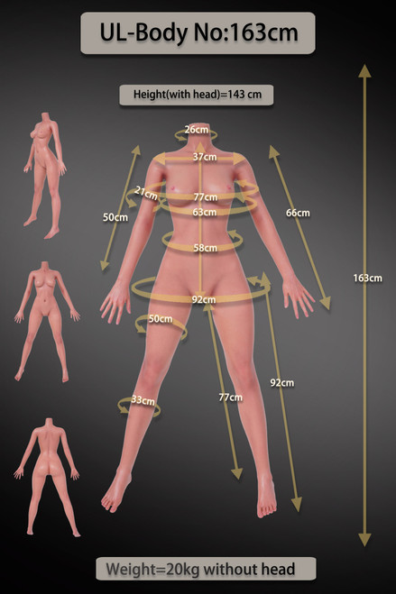 163cm Natural skin -New Silicone Light Weight TDF Community Test Program 