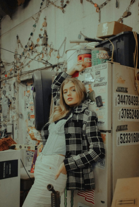 Contrast Collar Wool Look Tailored Coat