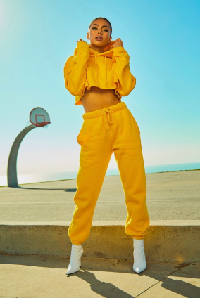 Houndstooth Cool Cropped Ocean Blue Blazer