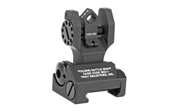 TROY FLDNG REAR DI-OPTC SGHT TRIT BK