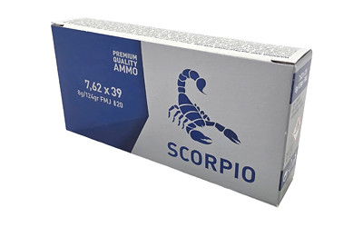 SCORPIO AMMO 762X39 124G FMJ 20/2000