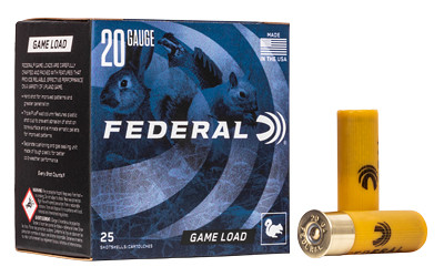 FED GAME LOAD 20GA 2 3/4 #7.5 25/
