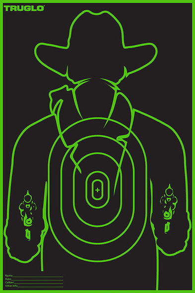 TRUGLO TARGET GUNSLINGER 12X18 6PK