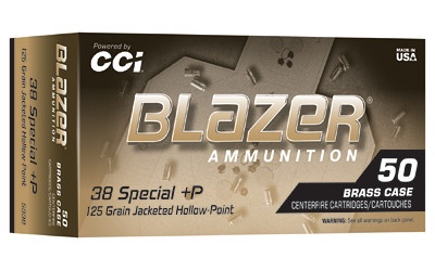 BLAZER .38 SPL+P 125GR JHP 50/500
