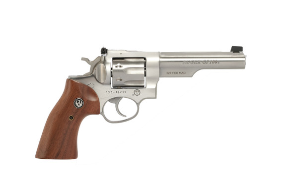 RUGER GP100 327FED SS HALF LUG