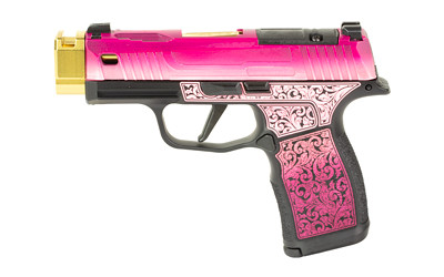 ミントページ　ヘザーブラウン　Ｍ65ピンクターコイズ　パノラマ枠付き Sig P365X 9Mm 3.7 12Rd Ladybug