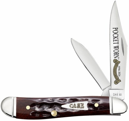 CASE POCKET WORN MAHOGANY BONE PEANUT