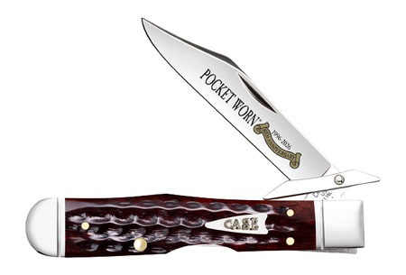 CASE CHEETAH CUB POCKET WORN MAHOGANY BONE