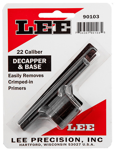 LEE DECAPPER & BASE 22 CALIBER