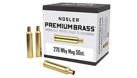NOSLER CUSTOM BRASS 270 WTHBY 50