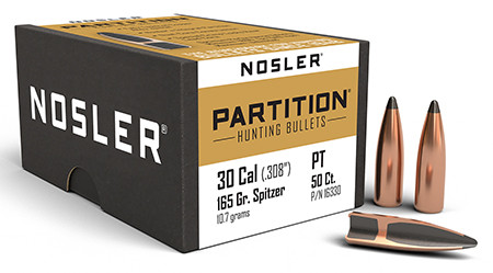 NOSLER PARTITION 30 165 SPTZR 50