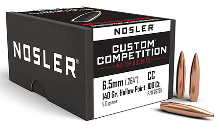 NOSLER CUST COMP 264 140 HPBT 100