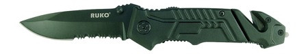 RUKO 440A 3-1/4"BLK RUBBER FOLDING