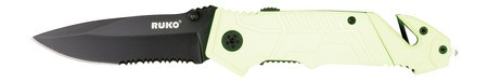 RUKO 440A 3-1/4"HIVIZ GRN FOLDING