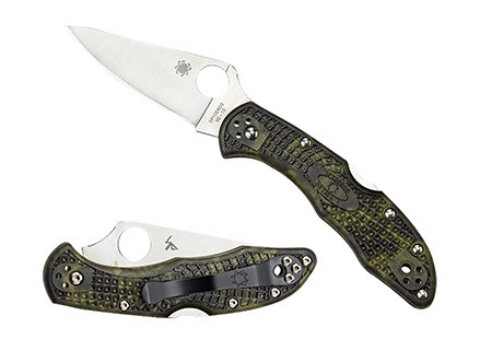 SPYDERCO DELICA 4 LIGHTWEIGHT ZOME GRN