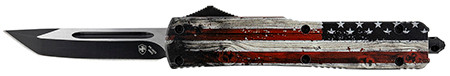 TEMP SLIM G2 WOOD US FLAG TANTO 440C BLK