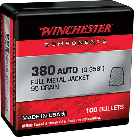 WINCHESTER BUL 380 95 FMJ 100/10