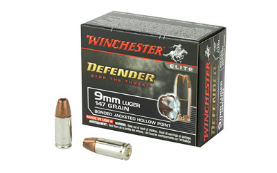 WIN DEFENDER 9MM 147GR JHP 20/200 S9MMPDB1