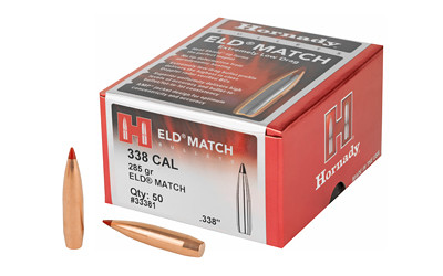 HRNDY ELD-M 338CAL 285GR 50