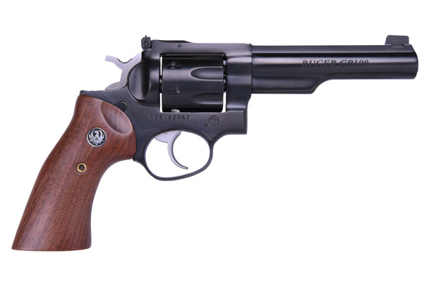 RUGER GP100 327FED BLUE 5" HALF LUG