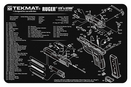 TEKMAT TEK-R17-RUGERLC9 17X11 RUGER LC9