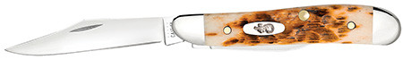 CASE 000 AMBER BONE PEACH SEED JIG PEANUT