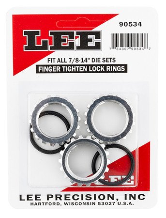 LEE 7/8-14 LOCK DIE RINGS 3/PKG