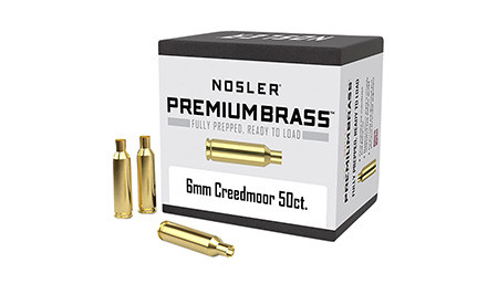 NOSLER CUSTOM BRASS 6MM CREEDMOOR 50