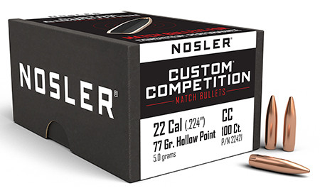 NOSLER CUST COMP 224 77 HPBT 100
