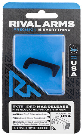 RIVAL MAG RELEASE EXT GLOCK GEN4 BLK