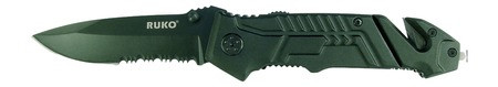 RUKO 440A 3-1/4"BLK RUBBER FOLDING