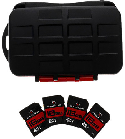 STEAL STC-MCSC-16GB4PK 16GB SD 4PK W/STORAGE CASE