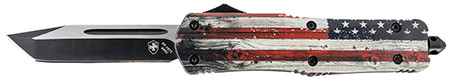TEMP LRG WOOD US FLAG TANTO 440C BLK
