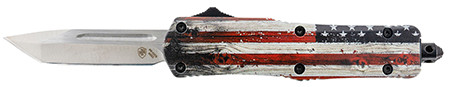 TEMP SML G2 WOOD US FLAG TANTO 440C SLV
