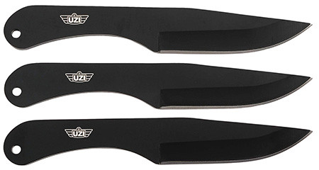 CAMP UZK-TRW-004 UZI THROWING KNIVES W/SHEATH 3PK