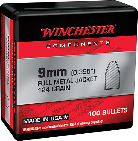 WINCHESTER BUL 9MM 124 FMJ 100/10