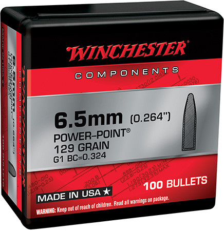 WINCHESTER 6.5 CM 129 PP RETAIL 100/10