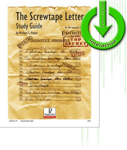 The Screwtape Letters by C.S. Lewis, unit study guide lesson plans for literature and reading from a Christian worldview with Biblical integration. Teacher resource curriculum, hands on ideas, projects, worksheets, comprehension questions, and activities. The Screwtape Letters by C.S. Lewis, unit study guide lesson plans for literature and reading from a Christian worldview with Biblical integration. Teacher resource curriculum, hands on ideas, projects, worksheets, comprehension questions, and activities.